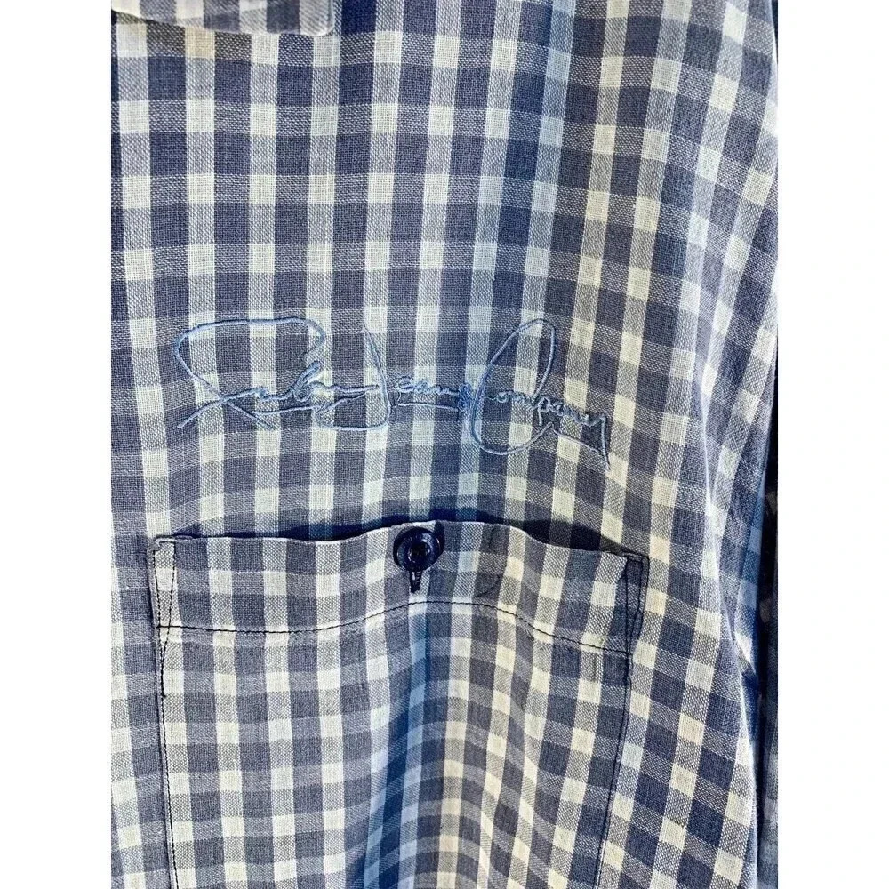 Vintage Fubu Jeans Company Short Sleeve Button down Shirt Size 2X - Picture 6 of 7